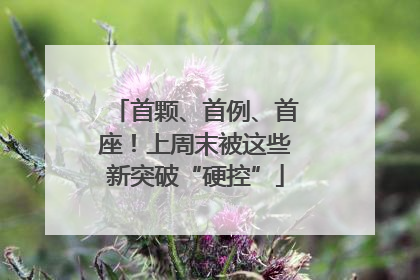 首颗、首例、首座！上周末被这些新突破“硬控”