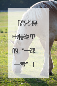 高考保电特巡里的“一课一考”