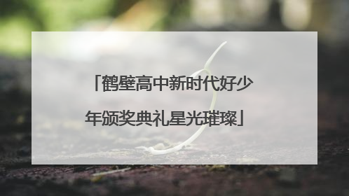 鹤壁高中新时代好少年颁奖典礼星光璀璨
