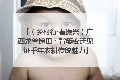 （乡村行·看振兴）广西龙脊梯田：背篓变迁见证千年农耕传统魅力