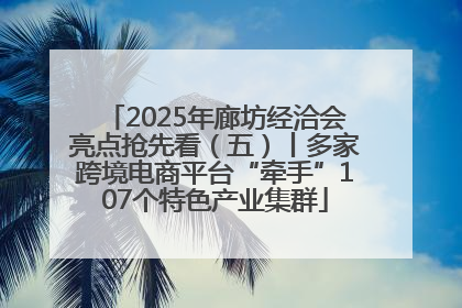 2025年廊坊经洽会亮点抢先看（五）丨多家跨境电商平台“牵手”107个特色产业集群