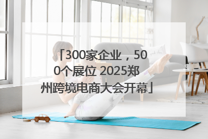 300家企业，500个展位 2025郑州跨境电商大会开幕