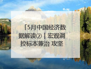 5月中国经济数据解读②｜宏观调控标本兼治 攻坚高质量发展