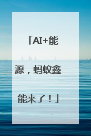 AI+能源，蚂蚁鑫能来了！