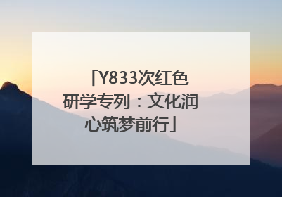 Y833次红色研学专列：文化润心筑梦前行